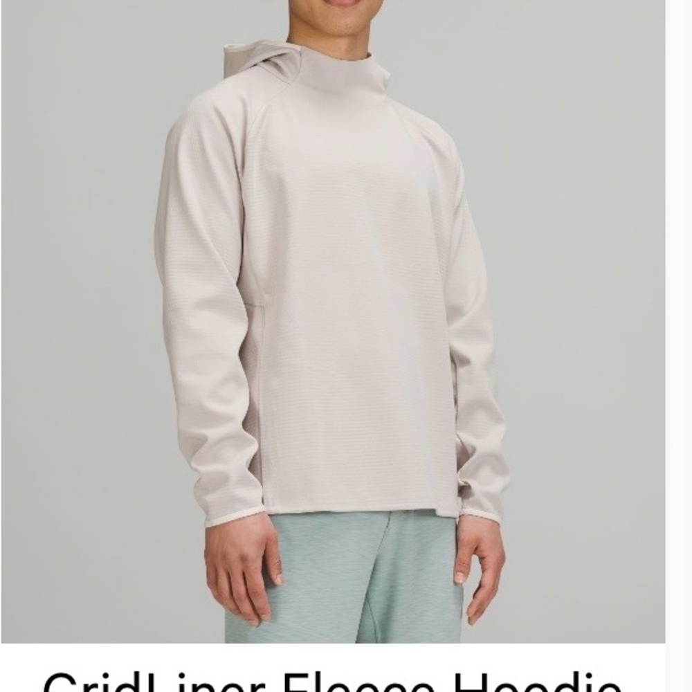 lululemon athletica Light Beige Hooded Pullover